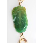 Jace Green Natural Agate Stone Chunky Necklace